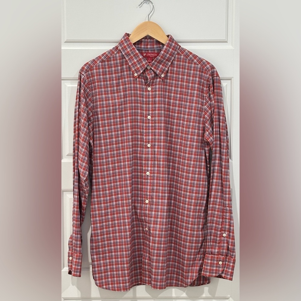 Cremieux Slim Fit Plaid Button-Down Shirt - Size Large
